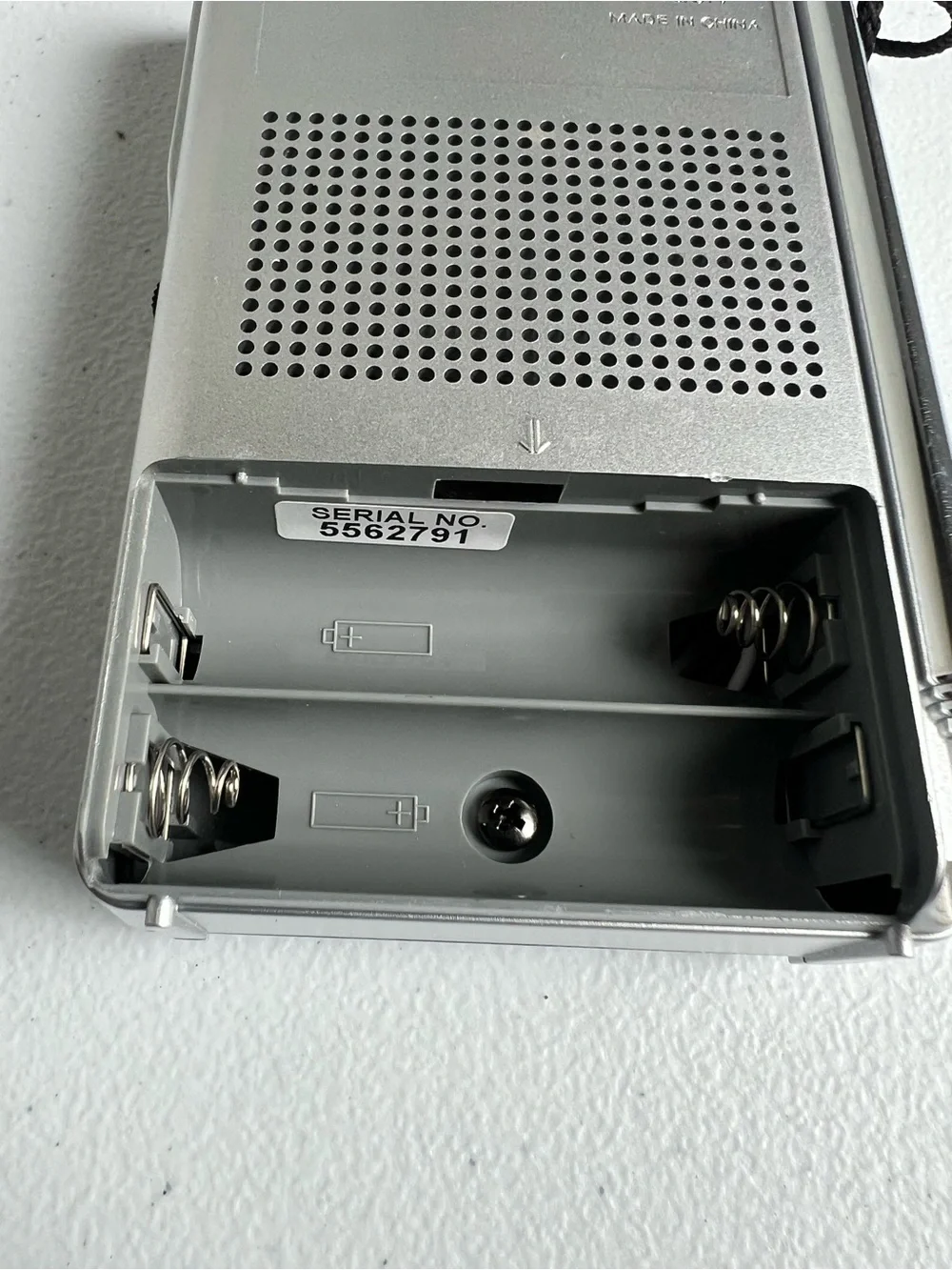 Sony Silver Portable AM/FM Pocket Radio ICF-S10MK2